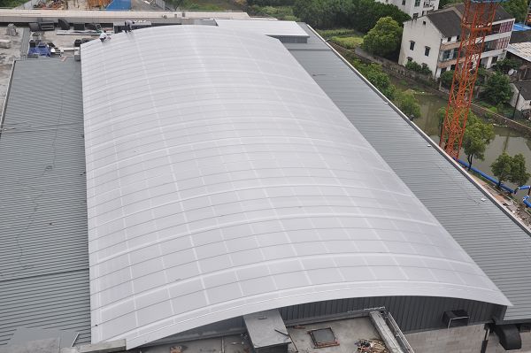 湖北宜昌市大华集团厂房采光工程-锁扣色多多官网下载板